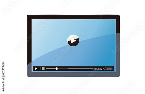 Fototapeta Design Illustration for Tablet Computer