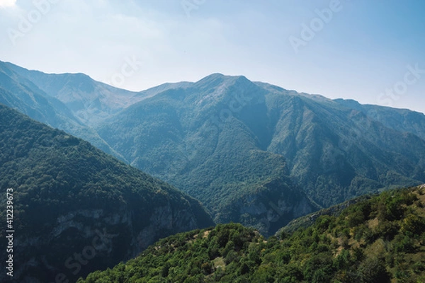 Fototapeta landscape with clouds