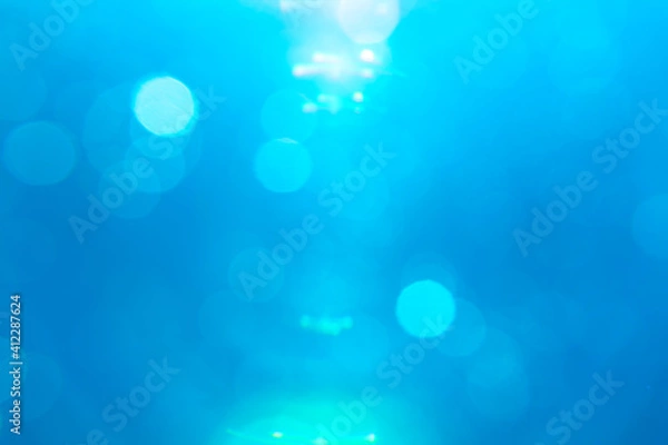 Obraz Beautiful blue background with bokeh