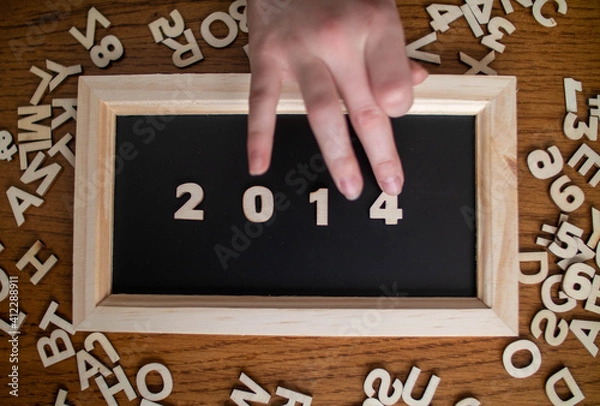 Obraz 2014 with a hand