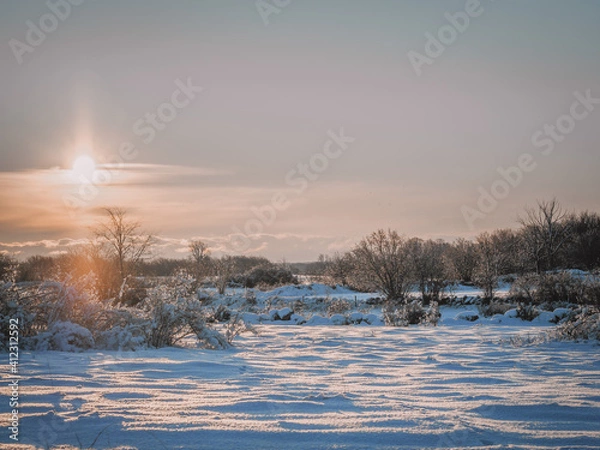 Fototapeta sunset landscape
