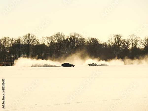 Fototapeta ice racing 