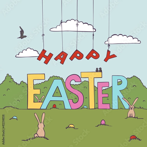 Obraz Easter illustration 