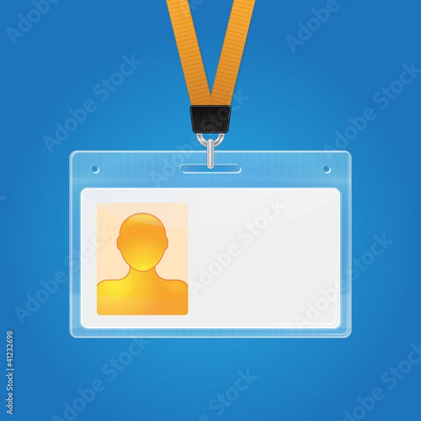 Obraz Plastic ID badge