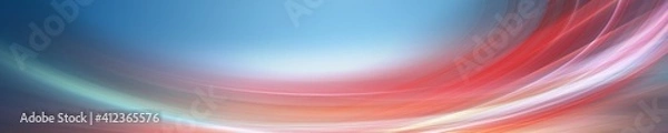 Fototapeta Abstract elegant wave panorama design with space for your text