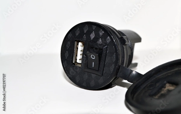 Obraz Close-up, Usb motorcycle charger
