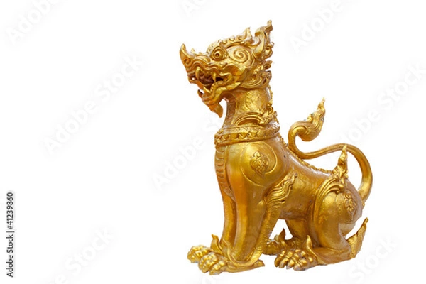 Obraz isolated singa , mythical lion