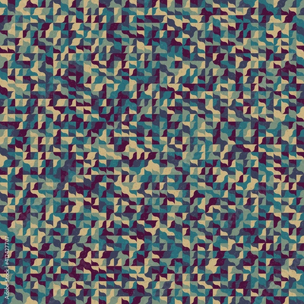 Fototapeta Abstract Geometric Pattern generative computational art illustration