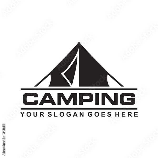 Obraz camping vector , adventure logo vector