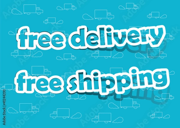Fototapeta Free delivery and free shipping