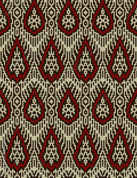 Fototapeta Seamless Ethnic Filipino Tinalak Pattern 1