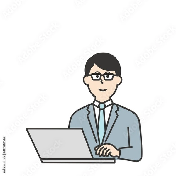 Fototapeta お金を送金、入金する人