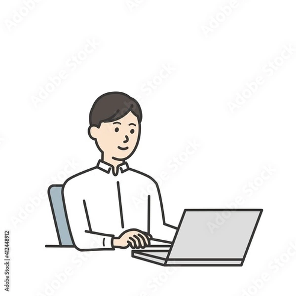 Fototapeta お金を送金、入金する人