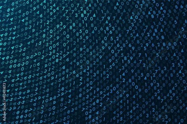 Fototapeta Big data transfer concepts in internet