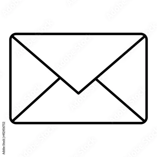 Fototapeta Vector Mail Outline Icon Design