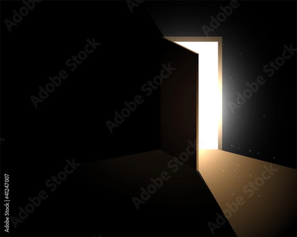 Obraz light from the open door