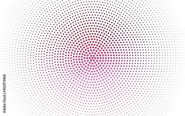 Fototapeta Dark Purple, Pink vector  backdrop with dots.