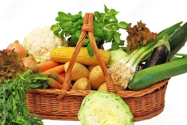 Fototapeta Gemüse vom Wochenmarkt