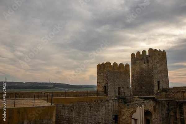 Fototapeta castle on a mountain
