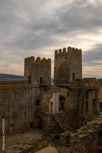 Fototapeta castle on a mountain
