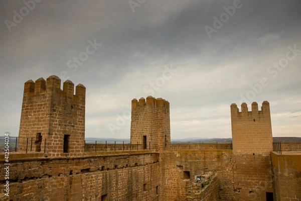 Fototapeta castle on a mountain
