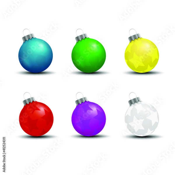 Obraz colorful christmas balls