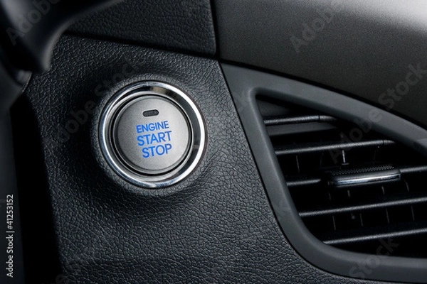 Obraz Start stop engine button