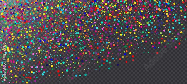 Fototapeta Rainbow Confetti Hipster Vector Background.