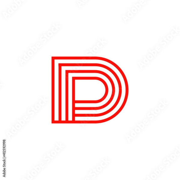 Fototapeta D logo Design with geometry
