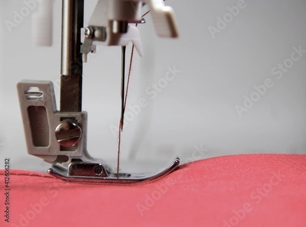 Fototapeta sewing machine and needle