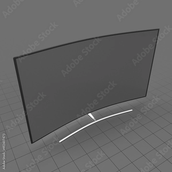 Obraz Modern curved television screen