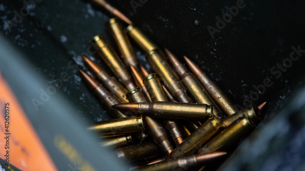 Fototapeta Bullets in a box