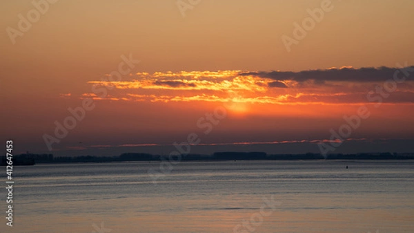 Fototapeta sunset at the beach