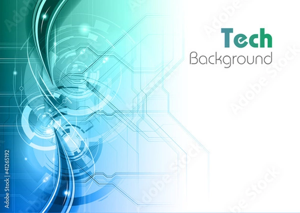 Fototapeta tech background