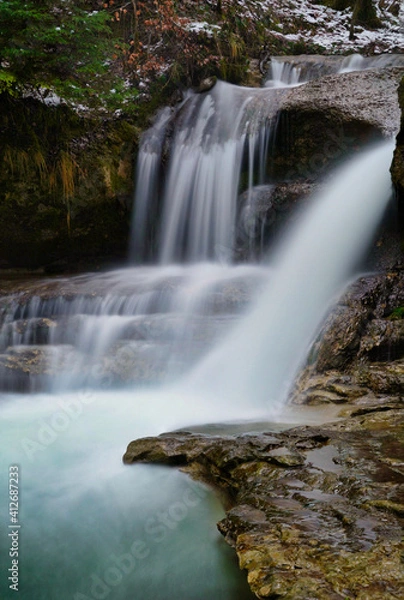 Obraz waterfall in the mountains