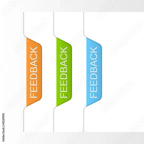 Obraz Feedback labels. Vector illustration