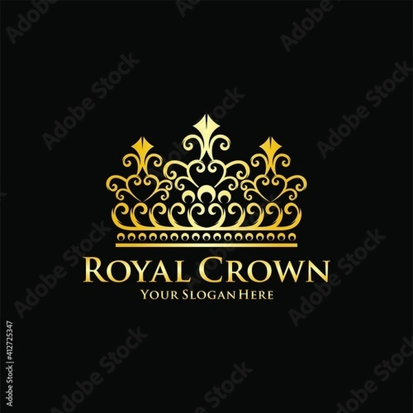 Obraz Royal Crown Logo Vector Template