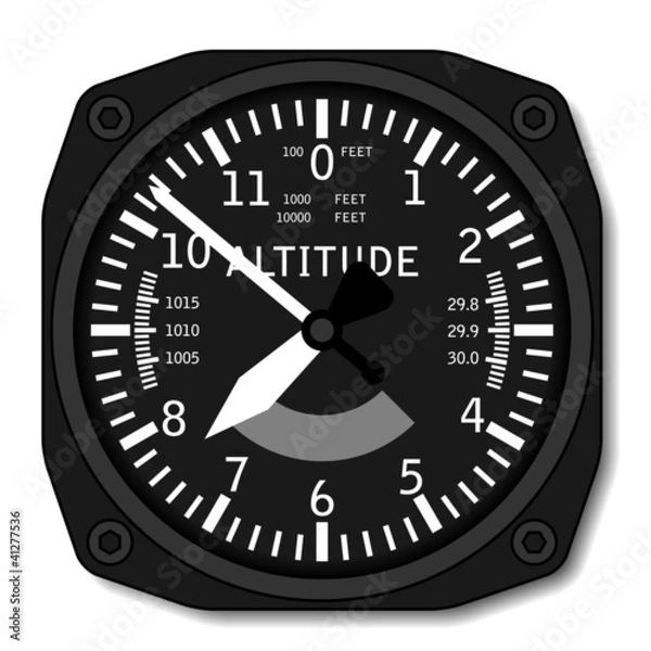 Obraz vector aviation airplane altimeter