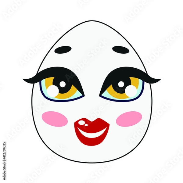 Obraz funny face with smile