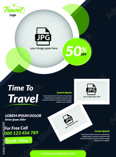 Obraz Travel flyer