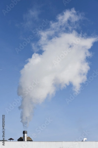 Obraz industrie industriel pollution carbone environnement fumée