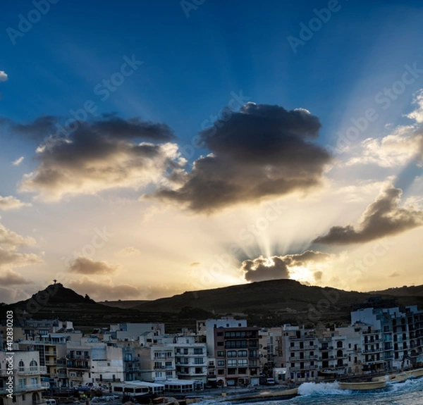 Obraz Sunset over Marsalforn