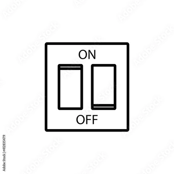 Fototapeta Light Switch Icon Design Vector Template