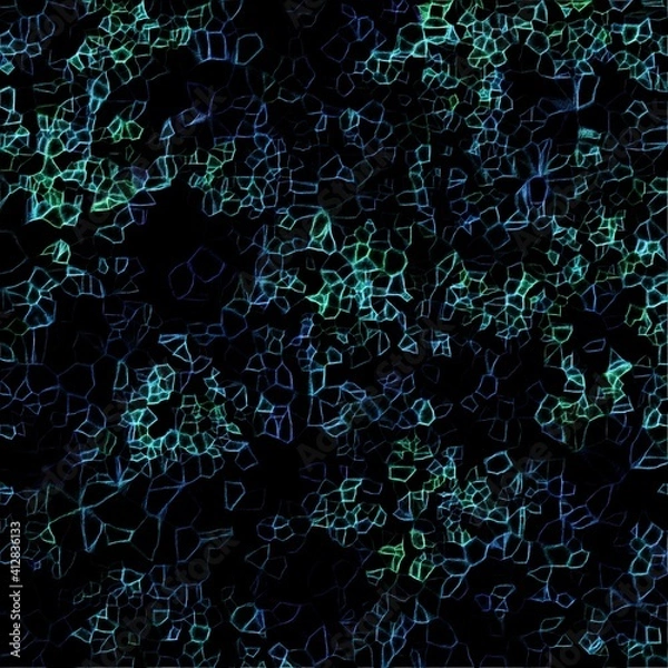 Fototapeta Pattern background. Abstract background. Blue and green crystal.