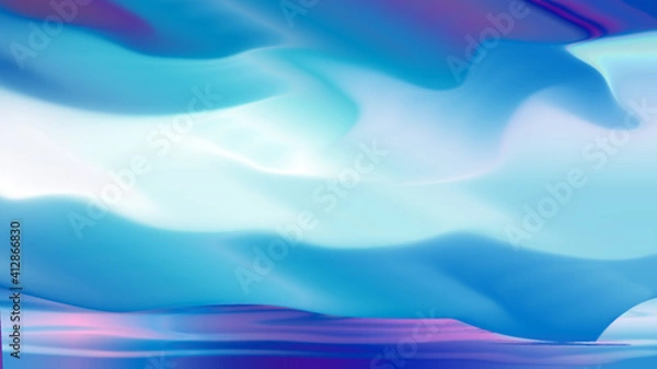 Obraz Abstract blue waves