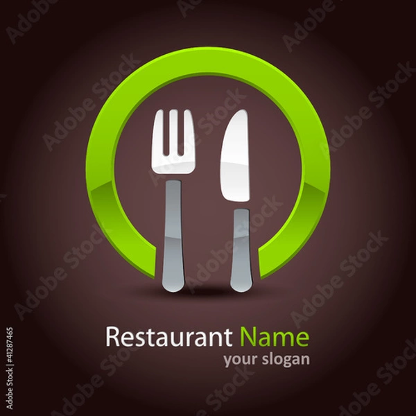 Obraz Restauracja - Logo