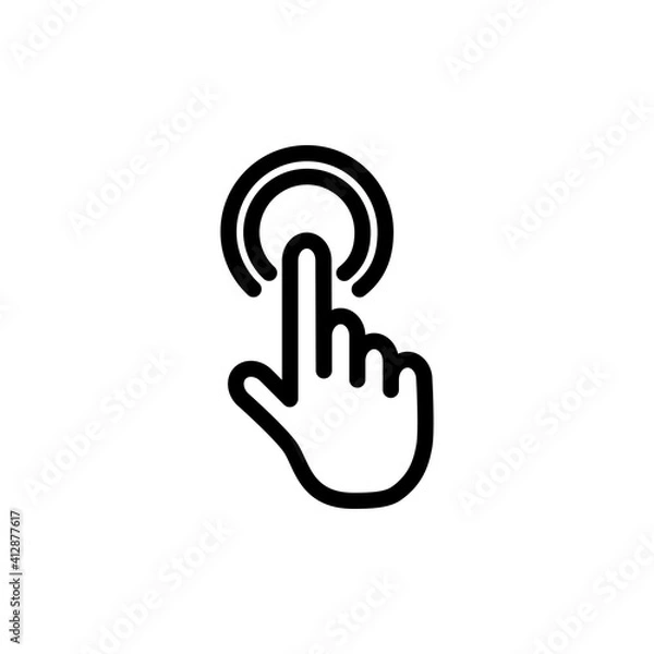 Fototapeta Button Icon Design Vector Template