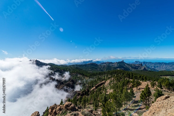 Obraz landscape with clouds