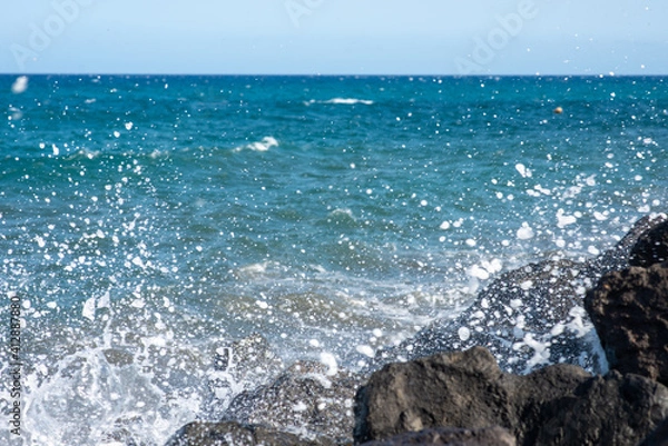 Obraz waves and rocks