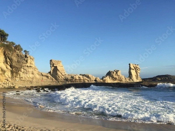 Fototapeta beach and rocks